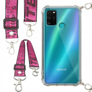 Etui Anti-Shock Smycz Różowa Do HUAWEI HONOR 9A