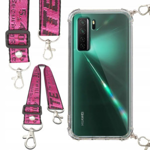 Etui Anti-Shock Smycz Różowa Do HUAWEI NOVA 7 SE