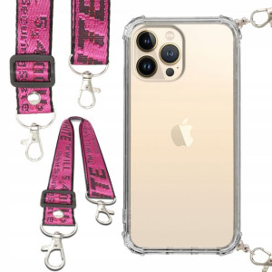 Etui Anti-Shock Smycz Różowa Do IPHONE 13 PRO MAX