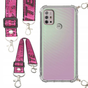 Etui Anti-Shock Smycz Różowa Do MOTOROLA G10 POWER