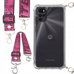 Etui Anti-Shock Smycz Różowa Do MOTOROLA G22 4G