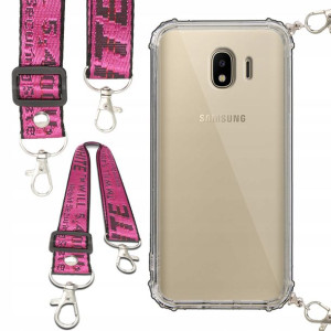 Etui Anti-Shock Smycz Różowa Do SAMSUNG J4 2018