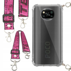 Etui Anti-Shock Smycz Różowa Do XIAOMI POCO X3 PRO