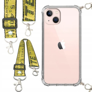 Etui Anti-Shock Smycz Żółta Do IPHONE 13 Ochronne