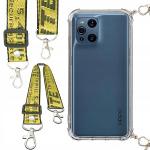 Etui Anti-Shock Smycz Żółta Do OPPO FIND X3 PRO