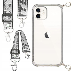 Etui Anti-Shock ze Smyczą Biała IPHONE 12 Ochronne