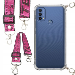 Etui Anti-Shock Ze Smyczą Różowa Do MOTOROLA E40