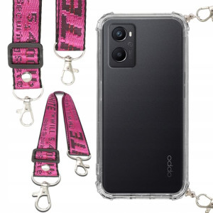 Etui Anti-Shock Ze Smyczą Różowa Do OPPO A96 4G