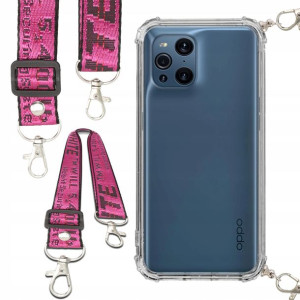 Etui Anti-Shock Ze Smyczą Różowa Do OPPO FIND X3