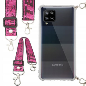 Etui Anti-Shock Ze Smyczą Różowa Do SAMSUNG A42 5G
