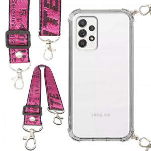 Etui Anti-Shock Ze Smyczą Różowa Do SAMSUNG A52