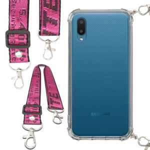 Etui Anti-Shock Ze Smyczą Różowa Do SAMSUNG M02 4G