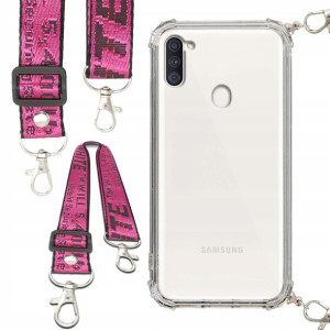 Etui Anti-Shock Ze Smyczą Różowa Do SAMSUNG M11