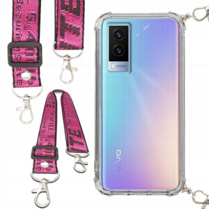Etui Anti-Shock Ze Smyczą Różowa Do VIVO V21E 4G