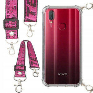 Etui Anti-Shock Ze Smyczą Różowa Do VIVO Y11 2019
