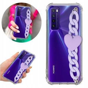 Etui Antishock Blink do HUAWEI NOVA 7 Fiolet Serce