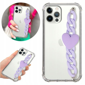 Etui Antishock Blink do IPHONE 12 PRO Fiolet Serce