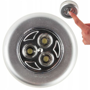 Lampka Samoprzylepna Na Baterie 3 Led
