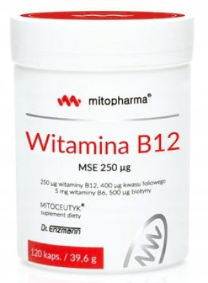 Witamina B12 MSE 250µg 120kapsułek Dr Enzmann