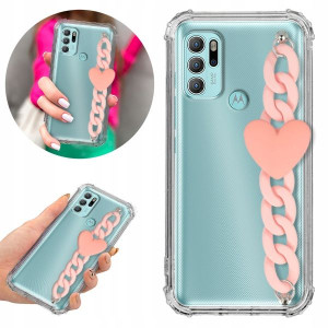 Etui Antishock Blink do MOTOROLA G60S Jasny Różowy
