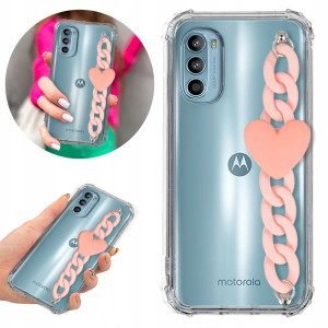 Etui Antishock Blink do MOTOROLA MOTO G52 Różowy