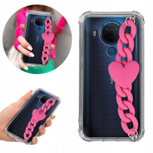 Etui Antishock Blink do NOKIA 5.4 Serce Łańcuszek