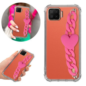 Etui Antishock Blink do OPPO A73 Serce Łańcuszek