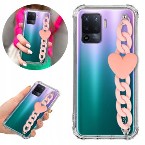 Etui Antishock Blink do OPPO RENO 5 LITE Jasny Róż