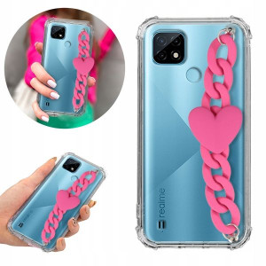 Etui Antishock Blink do REALME C21 Serce Łańcuszek