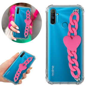 Etui Antishock Blink do REALME C3 Serce Łańcuszek