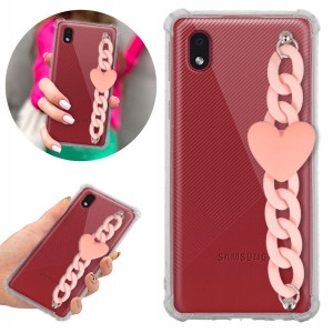 Etui Antishock Blink do SAMSUNG A01 CORE Jasny Róż