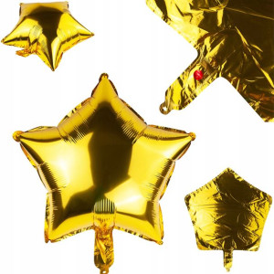 Balon Foliowy Gwiazdka Złoty Urodziny Gwiazda