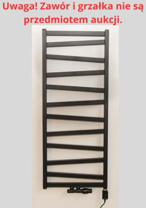 Grzejnik łazienkowy PRATO 1190X500 V=50 CZARNY STRUKTURALNY