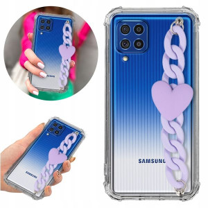 Etui Antishock Blink do SAMSUNG M62 Fiolet Serce