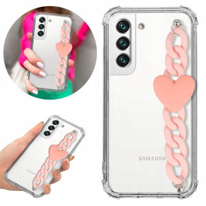 Etui Antishock Blink do SAMSUNG S22 Łańcuszek Róż