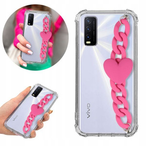 Etui Antishock Blink do VIVO Y20i Serce Łańcuszek
