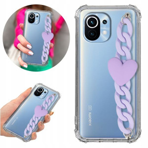 Etui Antishock Blink do XIAOMI MI 11 Fiolet Serce