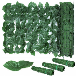 Sztuczny Żywopłot Zielona Ściana Płot 1,5m X 3m