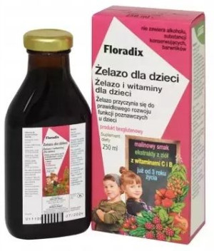 FLORADIX Żelazo i witaminy dla dzieci 3+ 250ml