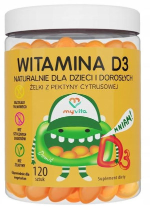 MyVita Witamina D3 naturalne żelki 120 sztuk