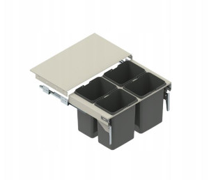Kosz na odpady segregator do zabudowy SEGREGO 80 H 320 L 480 4x20 l Rejs