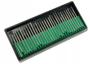Zestaw Frezy Diamentowe 30szt Modelarskie 2,35mm