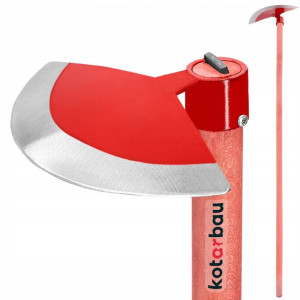 Motyka Kopaczka Czerwona Półokrągła 270 Mm Kuta