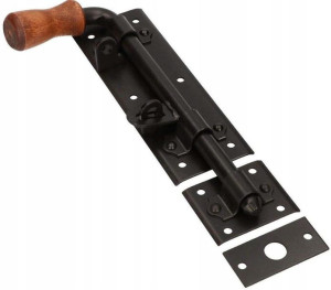 Zasuwa Rygiel Szeroki Czarny 280 Lewa