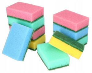 Zestaw Gąbek Kuchennych 10 Sztuk Myjka Zmywak