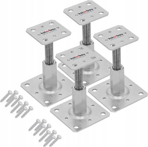4x Podstawa Wspornik Słupa Regul W Pionie 110x80mm