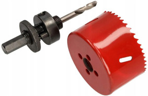 Otwornica Bimetalowa 73mm Koronka Wiertło Adapter