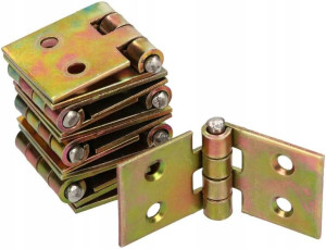 10x Zawias Budowlany Splatany Drzwi 50x25mm Mebli
