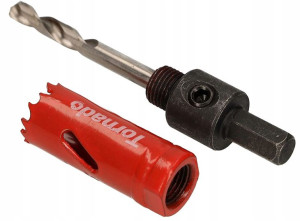 Otwornica Bimetalowa 22mm Koronka Wiertło Adapter