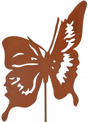 Motyl Figurka Figura Ozdoba Ogrodowa Metalowa Rdza